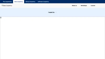 Screenshot of Datacarpentry.org