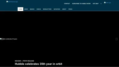 Screenshot of Esahubble.org