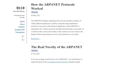 Screenshot of Twobithistory.org