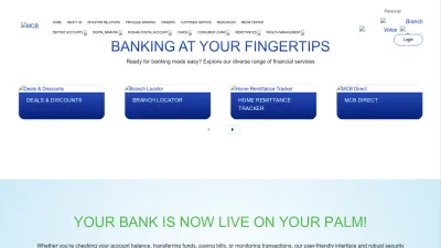 Screenshot of Mcb.com.pk