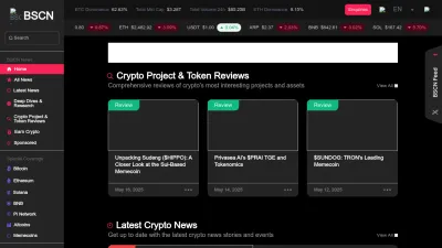 Screenshot of Bsc.news