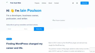 Screenshot of Polevaultweb.com