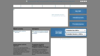 Screenshot of Hak.hr