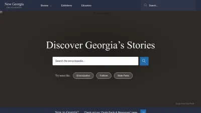 Screenshot of Georgiaencyclopedia.org