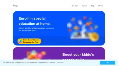 Screenshot of Otsimo.com