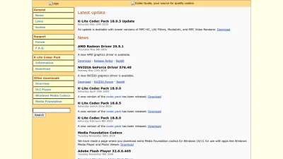 Screenshot of Codecguide.com