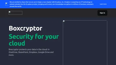 Screenshot of Boxcryptor.com