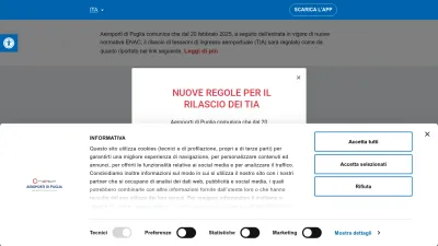 Screenshot of Aeroportidipuglia.it