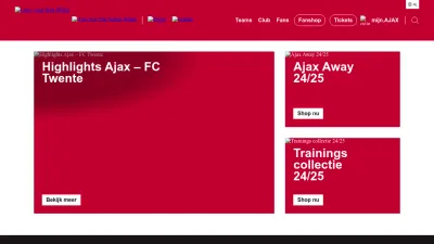 Screenshot preview of ajax.nl