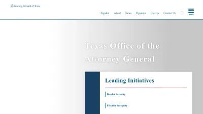 Screenshot of Texasattorneygeneral.gov