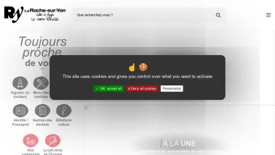 Screenshot of Larochesuryon.fr