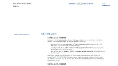 Screenshot of Sphinxsearch.com