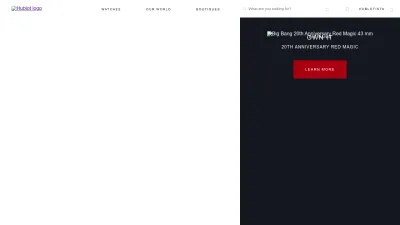 Screenshot of Hublot.com