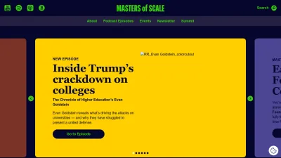 Screenshot of Mastersofscale.com