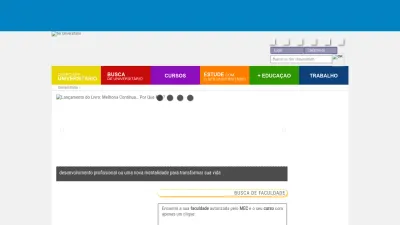 Screenshot of Seruniversitario.com.br