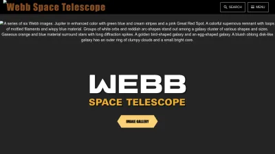 Screenshot preview of webbtelescope.org
