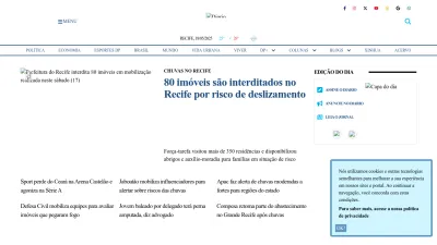 Screenshot of Diariodepernambuco.com.br