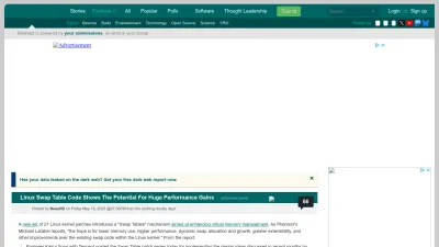Screenshot of Linux.slashdot.org