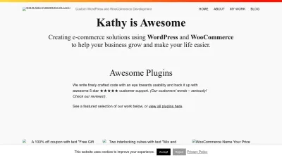Screenshot of Kathyisawesome.com