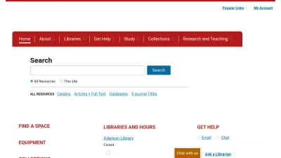 Screenshot of Library.cornell.edu