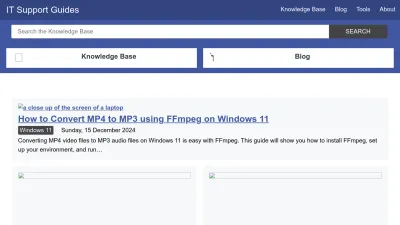 Screenshot of Itsupportguides.com