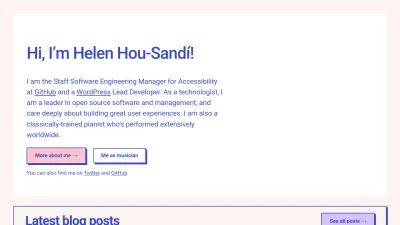 Screenshot of Helen.blog