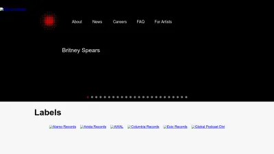 Screenshot preview of sonymusic.com