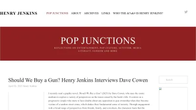Screenshot of Henryjenkins.org