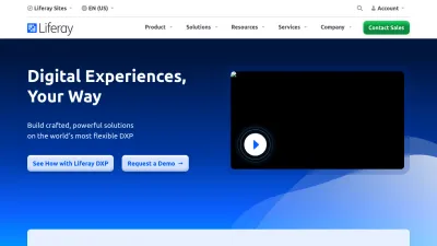 Screenshot of Liferay.com