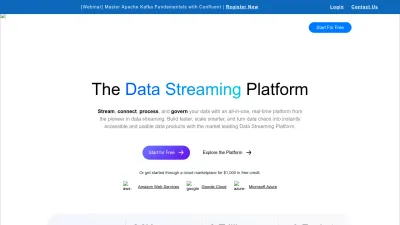 Screenshot of Confluent.io