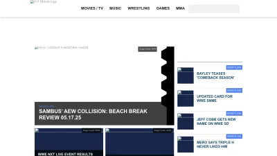 Screenshot of 411mania.com