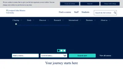 Screenshot of Ljmu.ac.uk