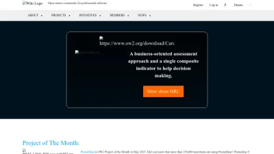 Screenshot of Ow2.org