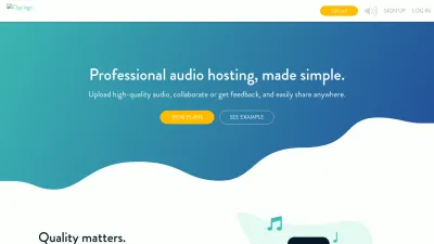 Screenshot of Clyp.it