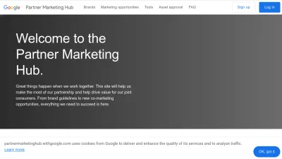 Screenshot of Partnermarketinghub.withgoogle.com