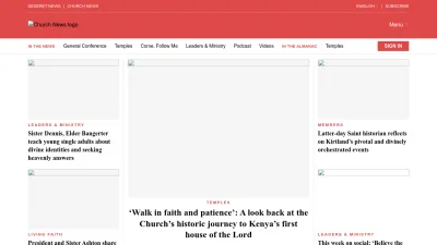 Screenshot preview of thechurchnews.com