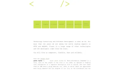 Screenshot of Greenbytes.de