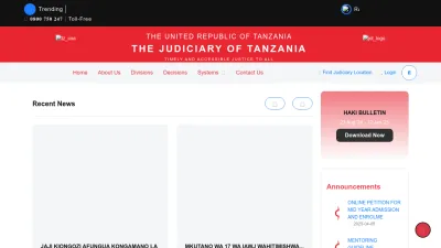 Screenshot of Judiciary.go.tz