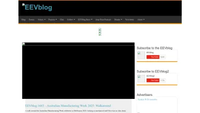 Screenshot of Eevblog.com