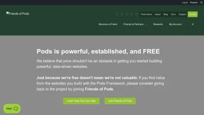 Screenshot of Friends.pods.io