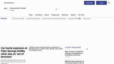 Screenshot of Presstelegram.com