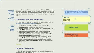 Screenshot of Eatcs.org