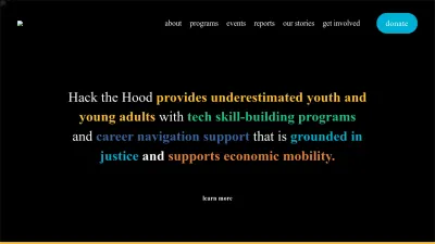Screenshot of Hackthehood.org
