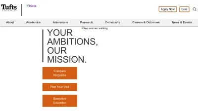 Screenshot of Fletcher.tufts.edu