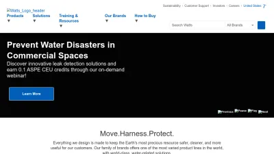Screenshot of Watts.com