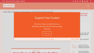 Screenshot of Blogher.com