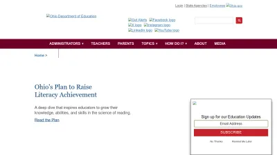 Screenshot of Education.ohio.gov