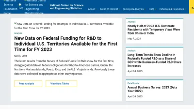Screenshot of Ncses.nsf.gov