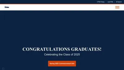 Screenshot of Utsa.edu