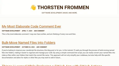 Screenshot of Tfrommen.de